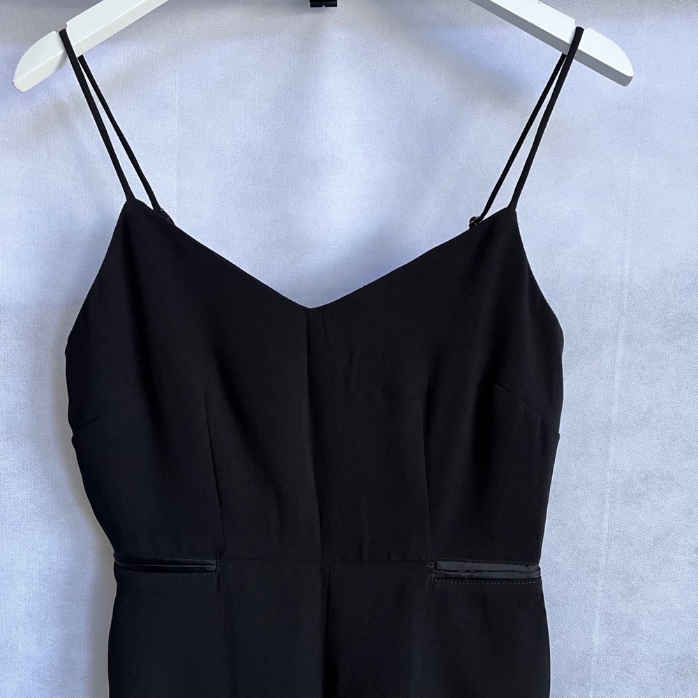 MAEVE Anthropologie Magdalena Black V Neck Jumpsuit - Picture 6 of 15
